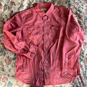 Nantucket Red Polo Ralph Lauren Western Shirt